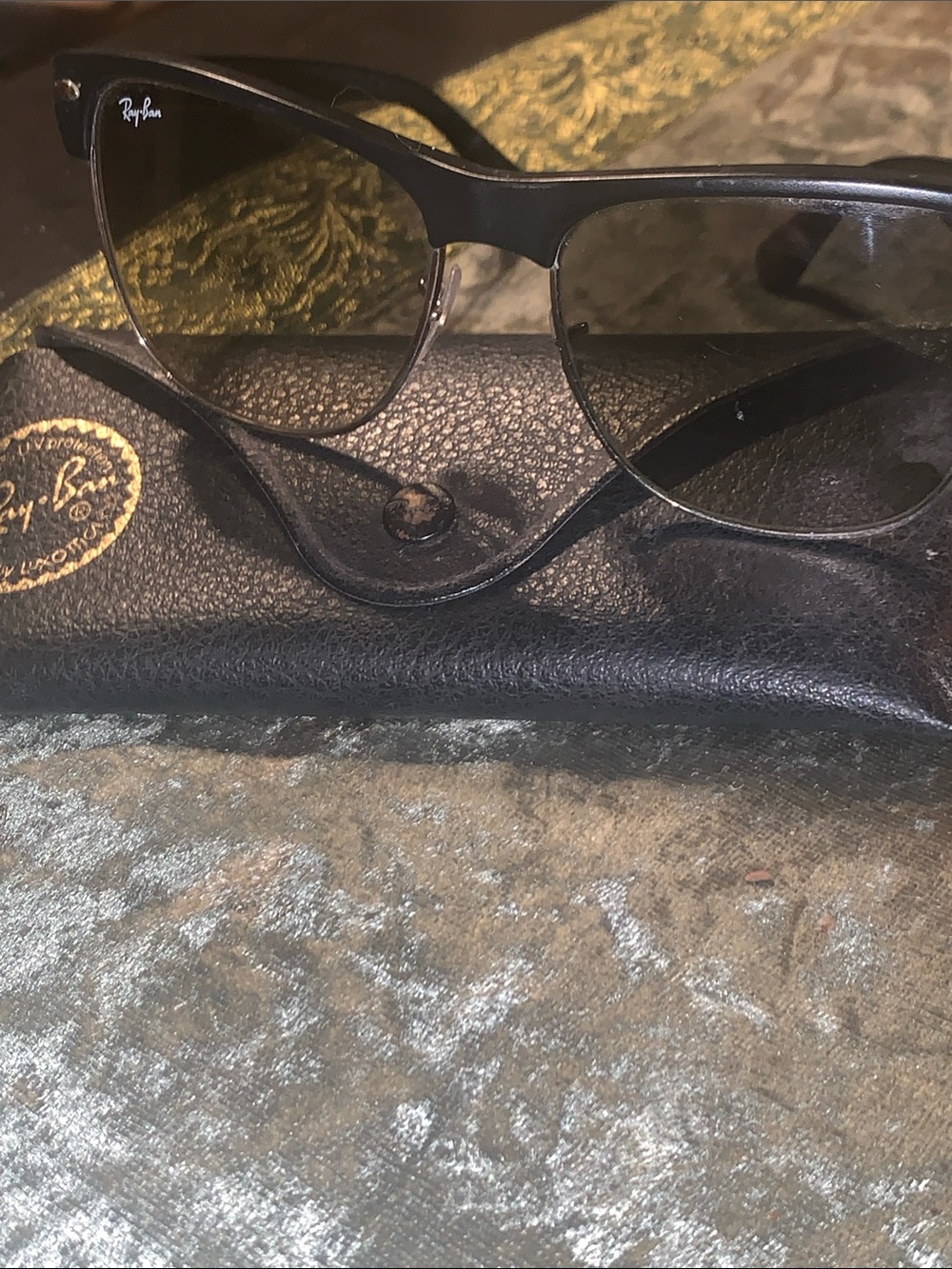 Ray-Ban Black Metal Frame Sunglasses